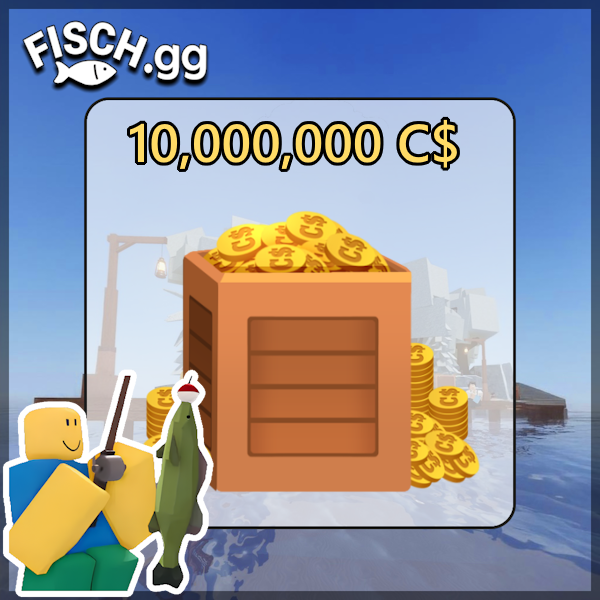 10,000,000 Fisch Coins in the popular ROBLOX game Fisch. Sold by the #1 Fisch Shop fisch.gg!