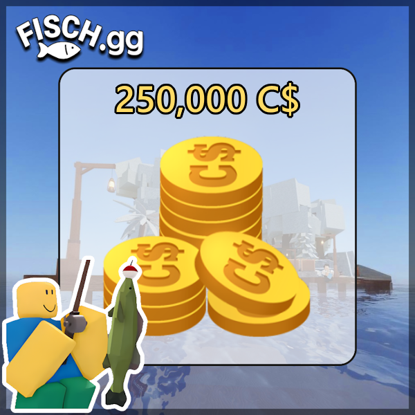 250,000 Fisch Coins in the popular ROBLOX game Fisch. Sold by the #1 Fisch Shop fisch.gg!