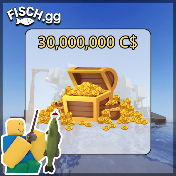 30,000,000 Fisch Coins in the popular ROBLOX game Fisch. Sold by the #1 Fisch Shop fisch.gg!