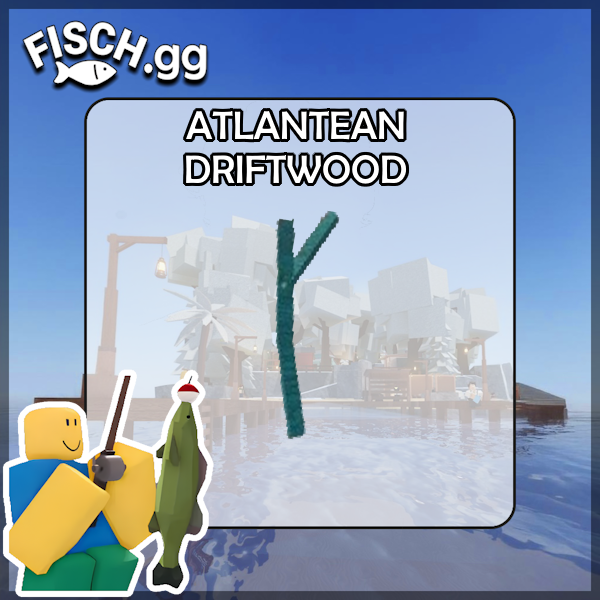 Atlantean Driftwood in the popular ROBLOX game Fisch. Sold by the #1 Fisch Shop fisch.gg!