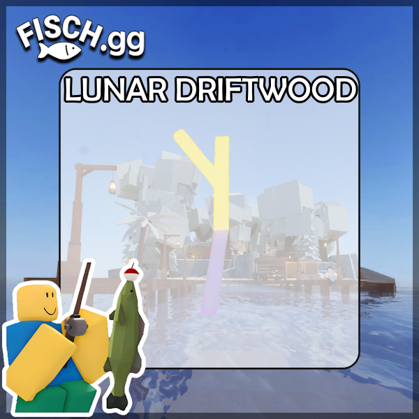 Lunar Driftwood in the popular ROBLOX game Fisch. Sold by the #1 Fisch Shop fisch.gg!