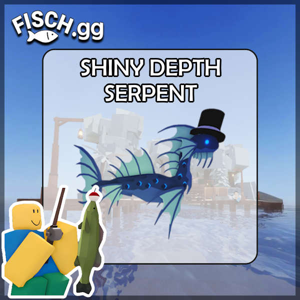 The Shiny Depth Serpent Fish in the popular ROBLOX game Fisch. Sold by the #1 Fisch Shop fisch.gg!