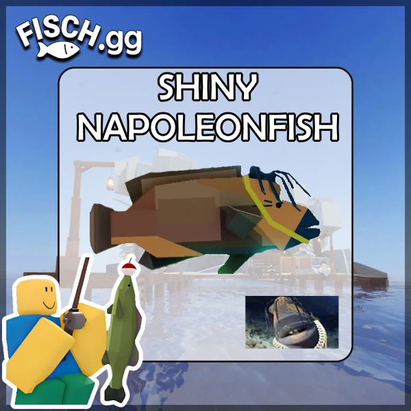 The Shiny Napoleonfish Fish in the popular ROBLOX game Fisch. Sold by the #1 Fisch Shop fisch.gg!