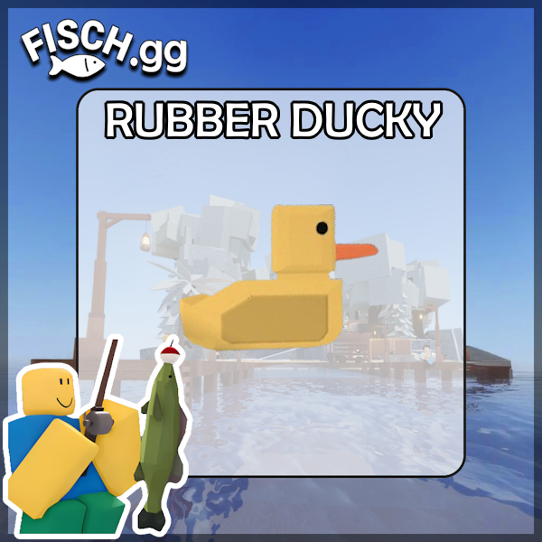 The Rubber Ducky Fish in the popular ROBLOX game Fisch. Sold by the #1 Fisch Shop fisch.gg!