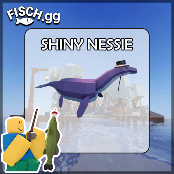 The Shiny Nessie Fish in the popular ROBLOX game Fisch. Sold by the #1 Fisch Shop fisch.gg!