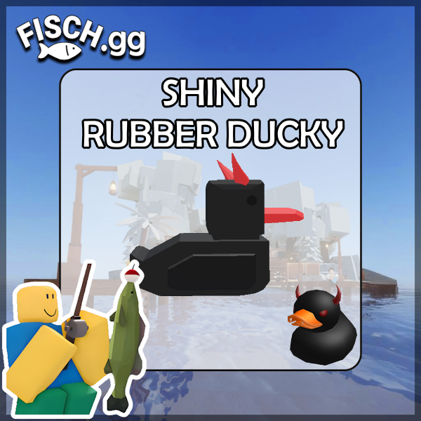 The Shiny Rubber Ducky Fish in the popular ROBLOX game Fisch. Sold by the #1 Fisch Shop fisch.gg!