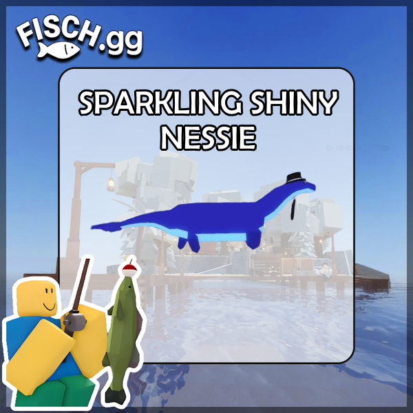 The Sparkling Shiny Nessie Fish in the popular ROBLOX game Fisch. Sold by the #1 Fisch Shop fisch.gg!