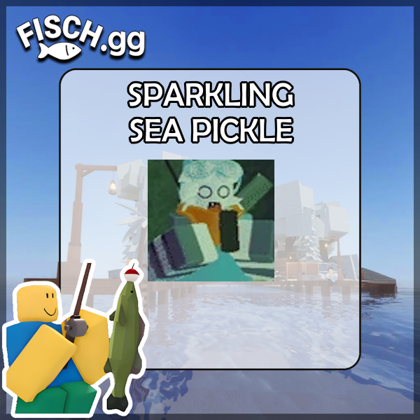 The Sparkling Sea Pickle Fish in the popular ROBLOX game Fisch. Sold by the #1 Fisch Shop fisch.gg!