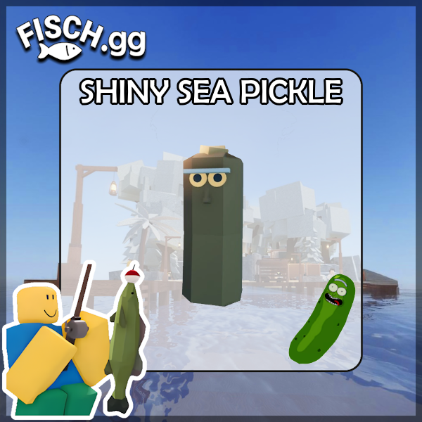 The Shiny Sea Pickle Fish in the popular ROBLOX game Fisch. Sold by the #1 Fisch Shop fisch.gg!