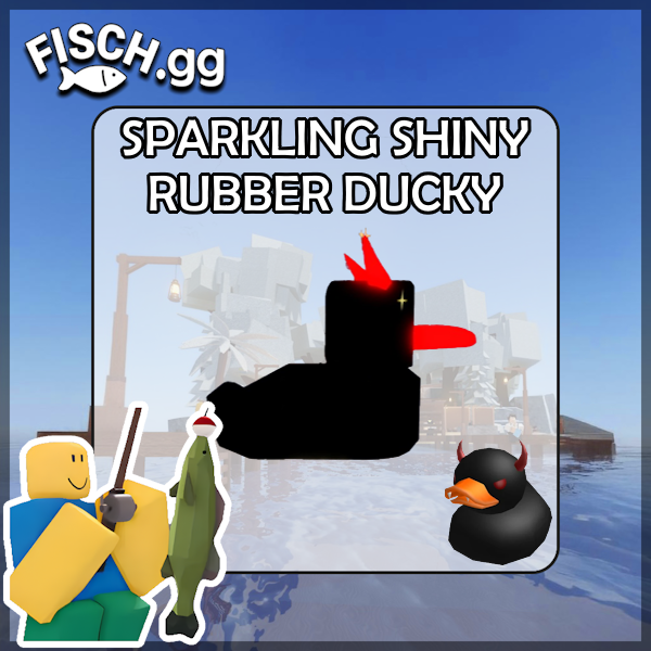 The Sparkling Shiny Rubber Ducky Fish in the popular ROBLOX game Fisch. Sold by the #1 Fisch Shop fisch.gg!